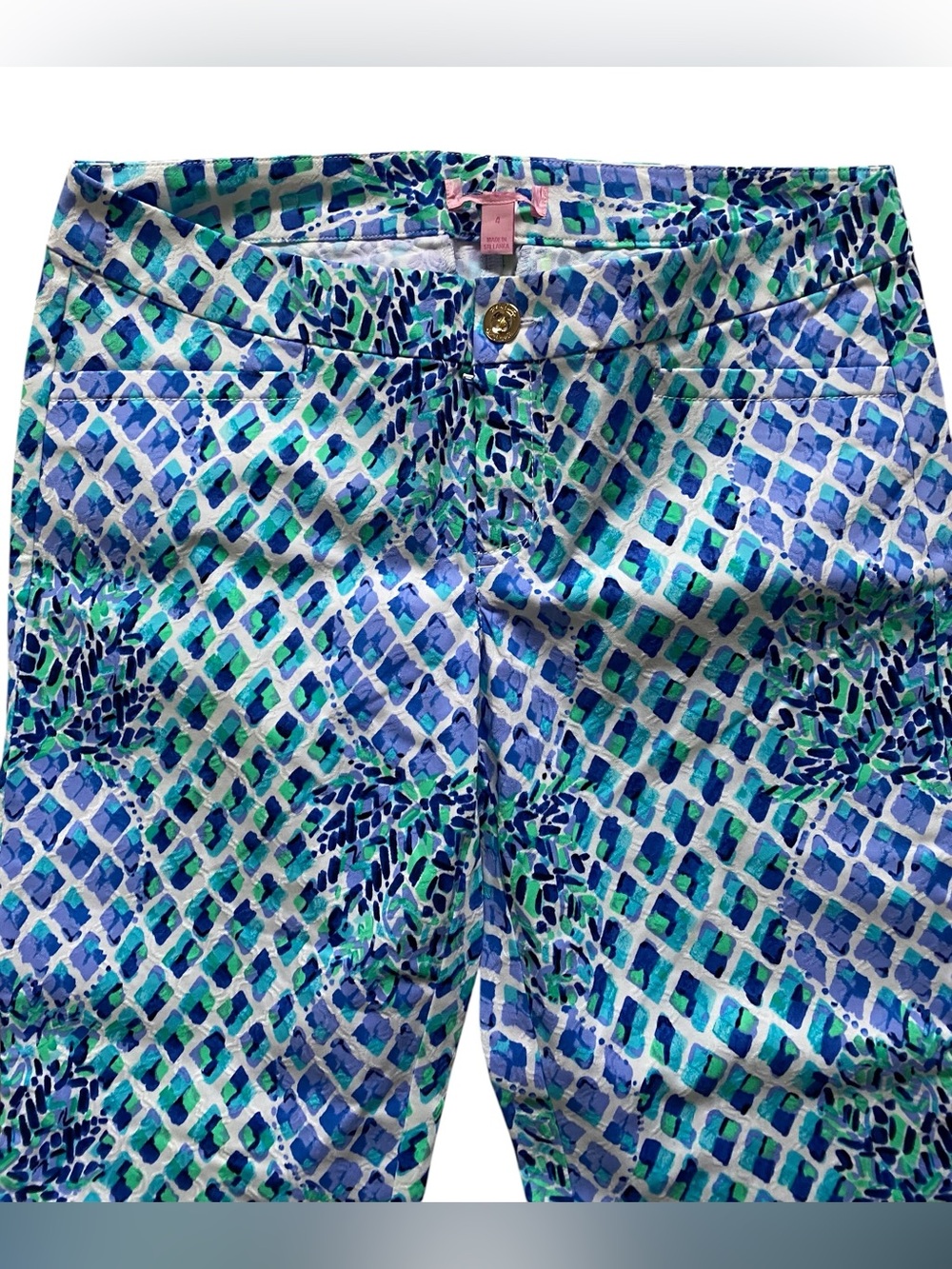 Lilly Pulitzer Womens Kelly Skinny Ankle Pants Size 4 Stretch NWOT - Picture 3 of 11